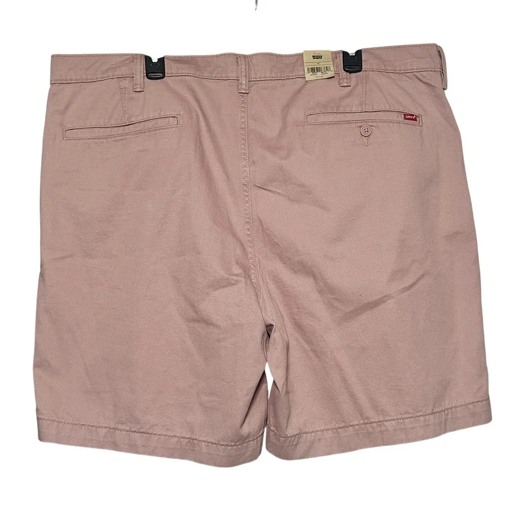 Levis‎ Chino Relaxed Fit Shorts Mens 42 Pink 8 Inch Inseam 100% Cotton New NWT